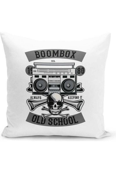 Generic Boombox Design Decorative Pillow Multicolour