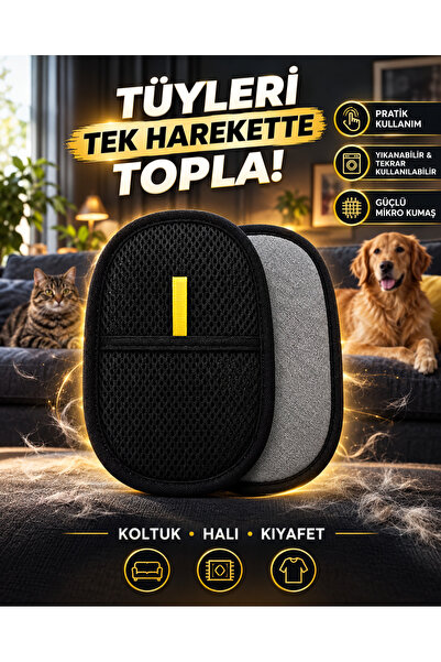 Kedi Köpek Kıyafet Koltuk Tüy,Toz,Tiftik Toplama Eldiven Yıkanabilir Tüy Temizleme