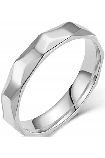 NO BRAND Inel minimalist din argint, cu design modern, elegant