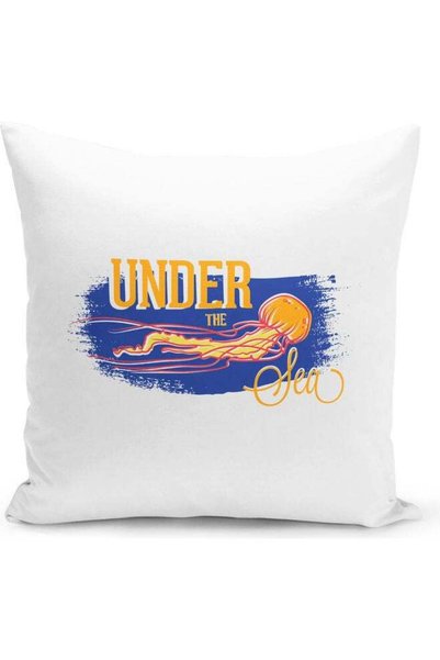 Generic Under the Sea Design Print Decorative Throw Pillow Multicolour
