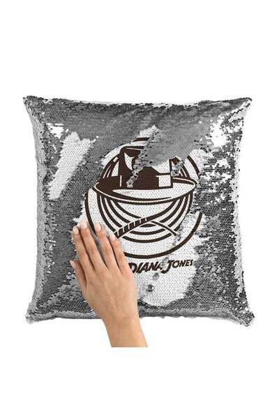 Generic Minimal Movie Poster Sequin Throw Pillow With Stuffing Multicolour 16...