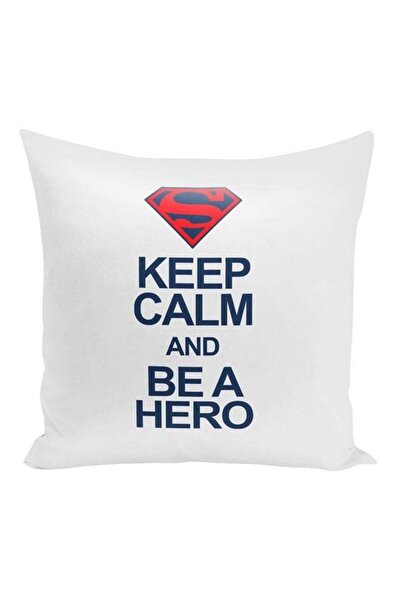Generic Superman Quoted Decorative Pillow White/Blue/Red 16x16inch
