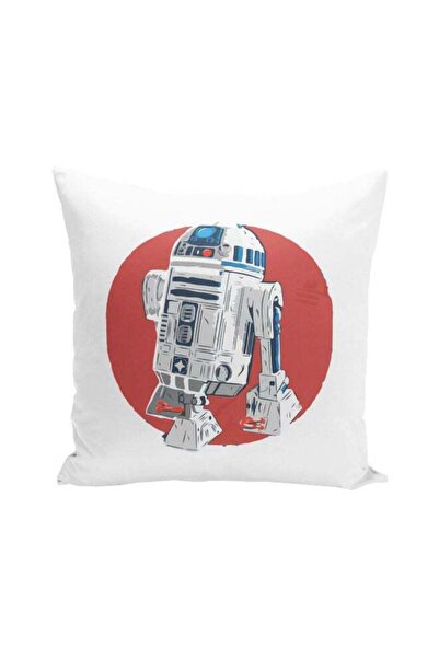 Generic Star Wars Printed Decorative Pillow Red/Grey/White 16x16inch