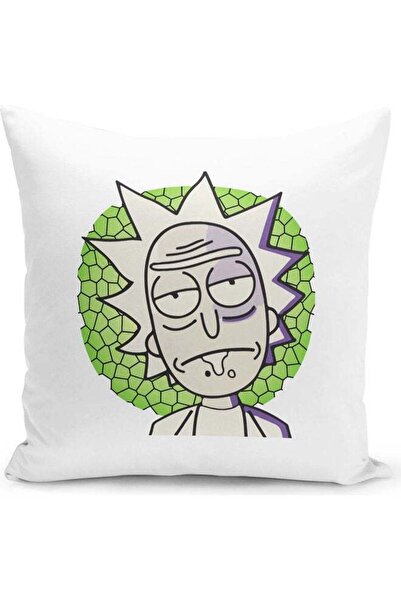 Generic Wasted Dr Rick And Morty Funny Wasted Themed Throw Pillow White/Purpl...