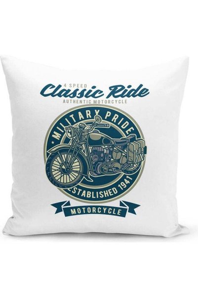 Generic Classic Ride Design Decorative Pillow Multicolour