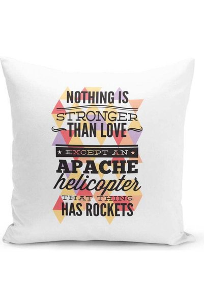 Generic Funny Helicopter Decorative Throw Pillow Multicolour