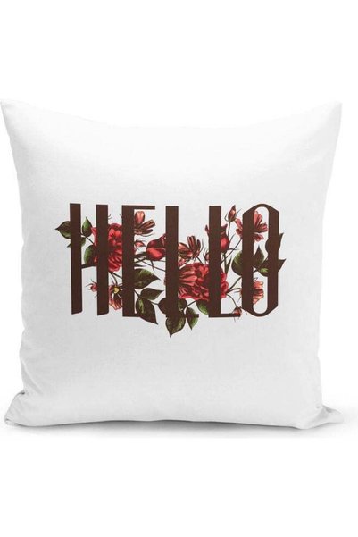 Generic Hello Design Decorative Pillow Multicolour