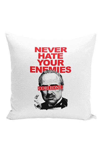 Generic Movie Quote Printed Decorative Pillow Red/Black/White 16x16inch