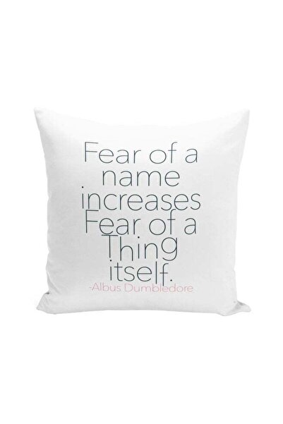 Generic Albus Dumbledore Quote Printed Decorative Pillow White/Black/Red 16x1...