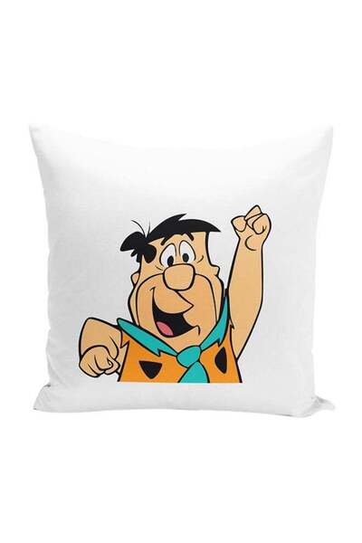 Generic Fred Flintstone Throw Pillow With Stuffing Multicolour 16x16inch