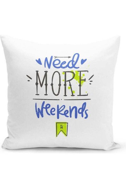 Generic Funny Tired Quote Decorative Pillow Multicolour