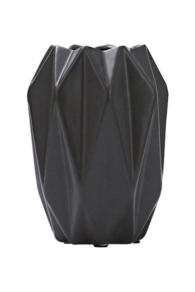 Generic Creative Ceramic Vase Grey 10x10x15cm
