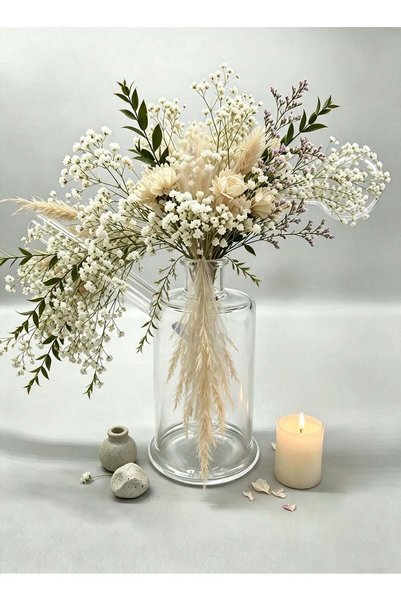 Generic Hand‑blown Clear Glass Decorative Vase, Creative Tabletop Aromatherap...