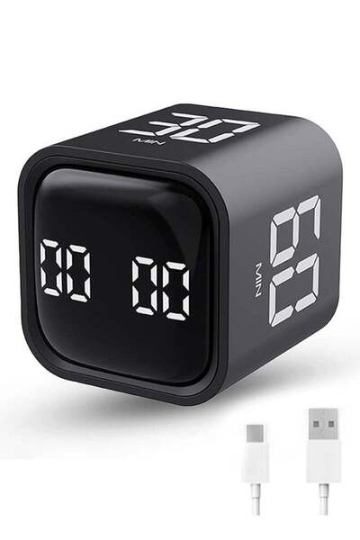 Generic Productivity Timer Flip Gravity Sensor Cube Timer Countdown & Countup...