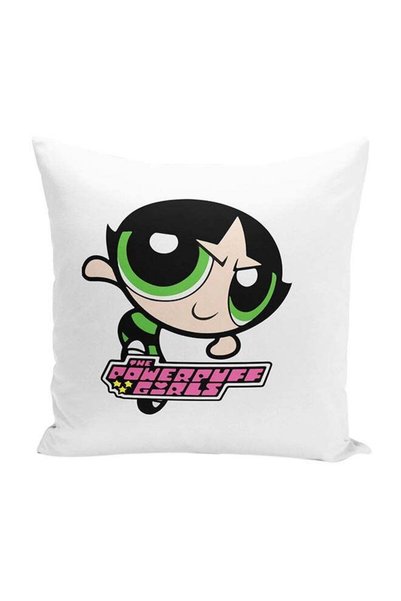 Generic Classic Cartoon Power Puff Girls Throw Pillow With Stuffing Multicolo...