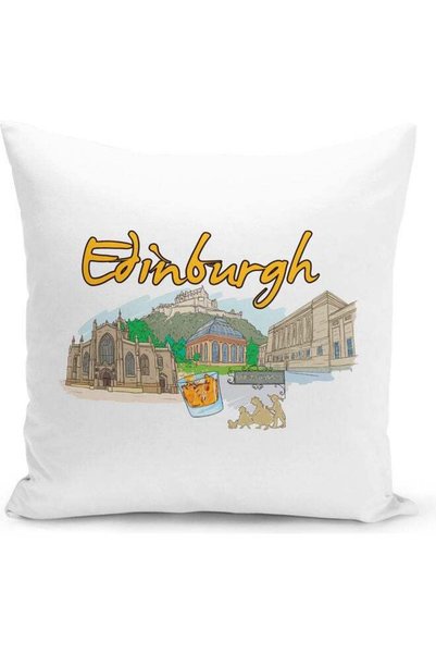 Generic Edinburgh Printed Decorative Pillow Multicolour