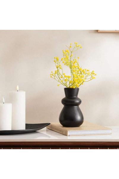 Generic Austin Ceramic Vase 12x12x17cm-Black - 112AIC9902534