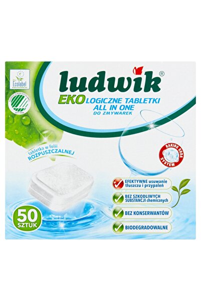 LUDWİK Tablete pentru mașina de spălat vase ALL IN ONE 50 bucăți Eficiente Pu...