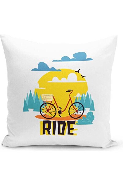 Generic Ride Decorative Throw Pillow White