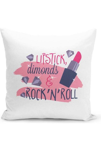 Generic Lipstick Design Decorative Pillow Multicolour