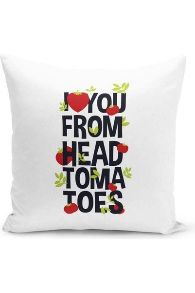Generic I Love You Decorative Throw Pillow Multicolour