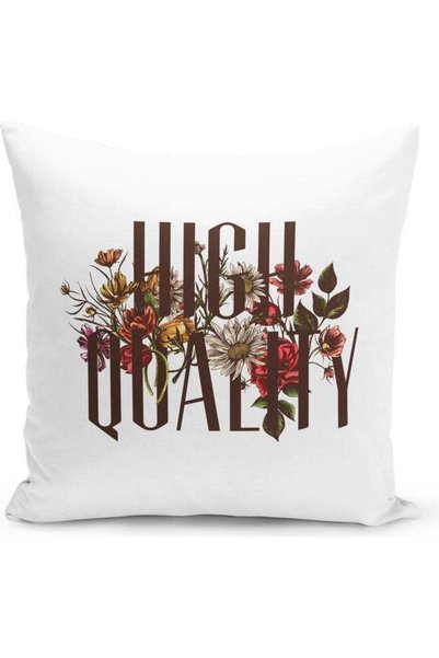 Generic High Quality Floral Design Decorative Throw Pillow Multicolour