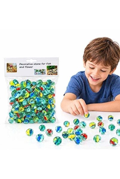 Generic Colorful Glass Marbles Decorative Stones for Aquarium Fish Tank, Vase...