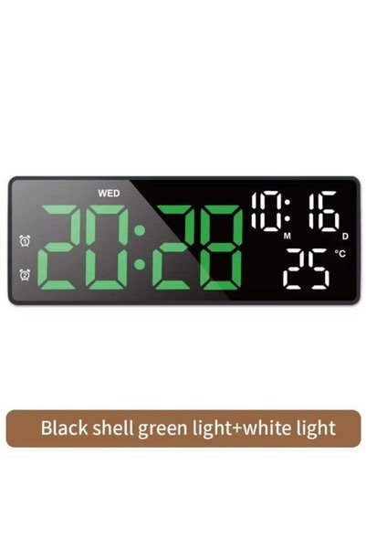 Generic LED Digital Alarm Clock Touch Control Large Display Dual Power batter...
