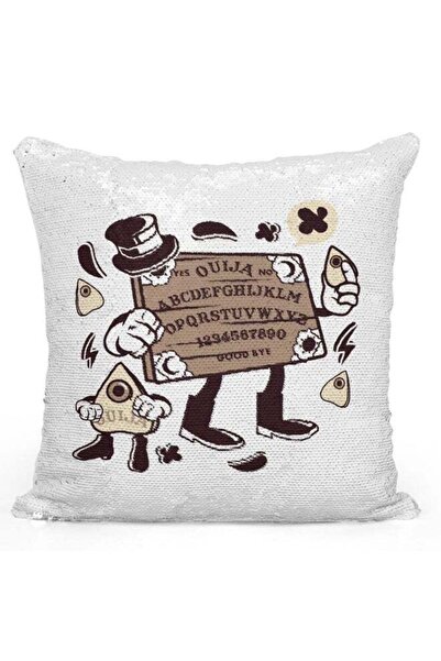 Generic Ouija Board White Pillow Multicolour 40x40cm