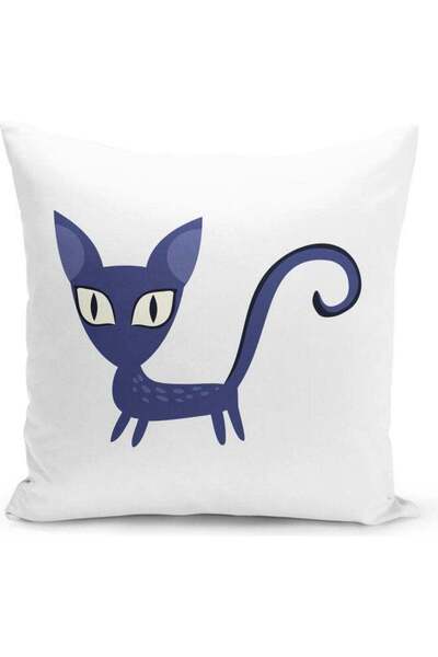 Generic Cat Printed Decorative Pillow Multicolour