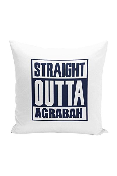 Generic Abragah Aladdin Strait Outta Decorative Throw Pillow White/Black 16 x...