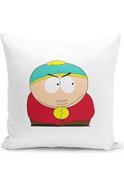 Generic Cunning Eric Cartman Funny South Park Themed Throw Pillow White/Black...