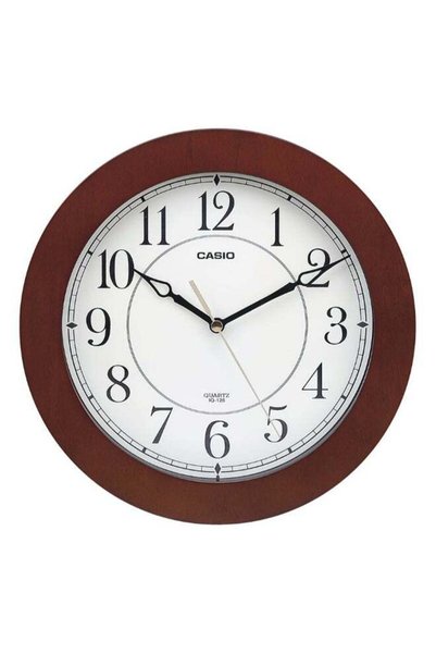 Generic Round Shaped Analog Wall Clock Brown/White/Black 26cm