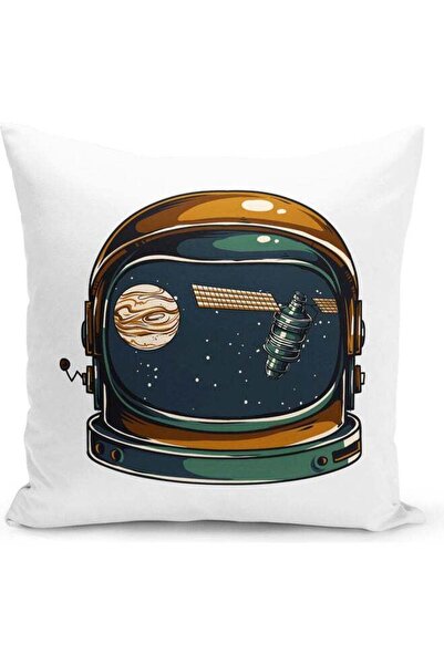 Generic Antronaught Helmet Decorative Throw Pillow White