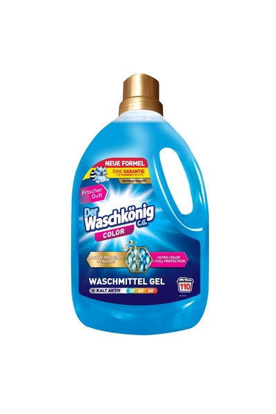 Der Waschkonig Detergent lichid gel pentru culori, German, 3,3 L, pentru 110 ...