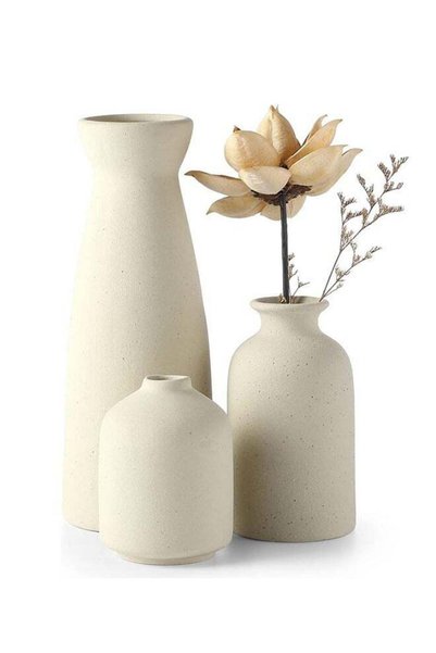 Generic 3PCS Ceramic Vases Small for Home Decor Flower vases for Decor Modern...