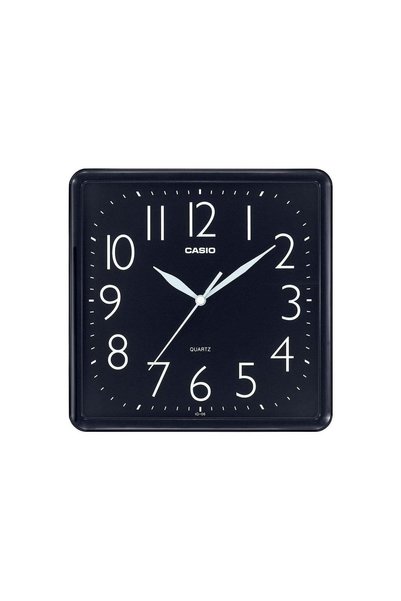 Generic Analog Black Dial Square Wall Clock IQ-06-1