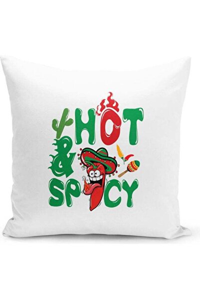 Generic Hot And Spicy Decorative Throw Pillow White