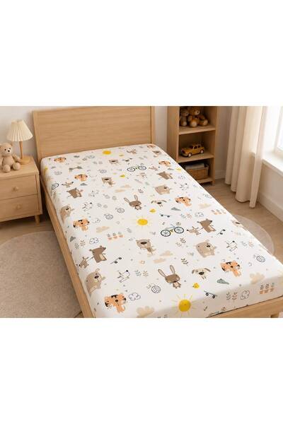NURLATEX HOME COLLECTİON Single Elastic Sheet 100 X 200 (Without Pillow)