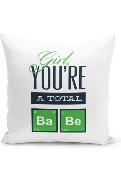 Generic Babe Design Decorative Throw Pillow Multicolour