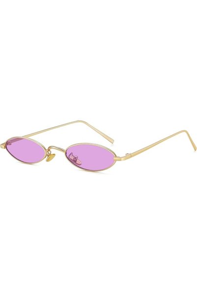 MEETSUN Retro Vintage Cat Eye Sunglasses Narrow Small Oval Glasses Petals Sha...
