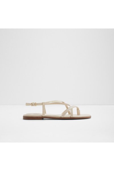 Aldo Aury Ladies White Flat Sandals