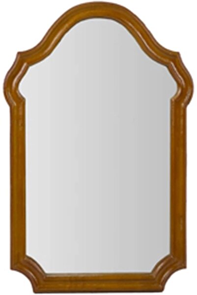 GENERAL مرآة مكياج بتصميم عتيق وإطار خشبي صلب للمنزل وغرفة النوم والحمام
