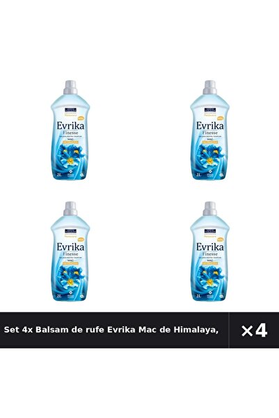 Evrika Set de 4 balsamuri de rufe Mac de Himalaya, 2 litri