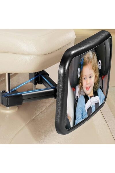 GENERAL Vinabo Baby Car Mirror, Anti-dropout Stroller Mirror, 360° Rotation, ...