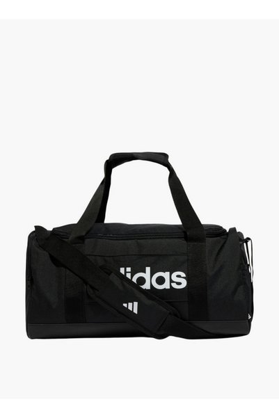 adidas حقيبة دافل مطبوعة بالشعار مع إغلاق بسحاب ومقبض مزدوج - JE8343