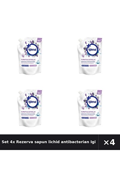 Igienol Set 4x Rezerva sapun lichid Lavanda, 500 ml
