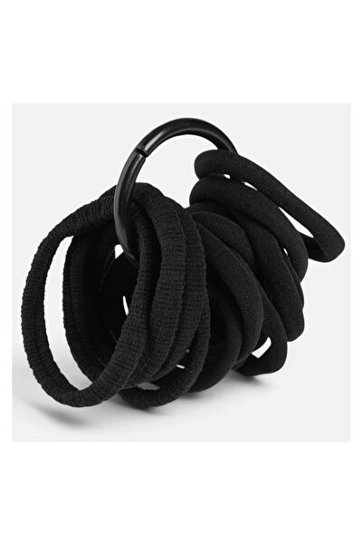 OEM Elastice de Păr Frotte Negre pe Inel Metalic pentru femei - 15buc – ai o ...