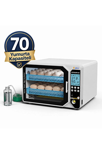WM-70 Tam Otomatik Akıllı Kuluçka Makinesi + Hediye Yedek Motor ve Suluk Paketi
