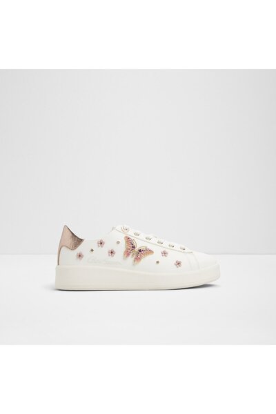 Aldo Springkiss Ladies White Low Top Sneaker